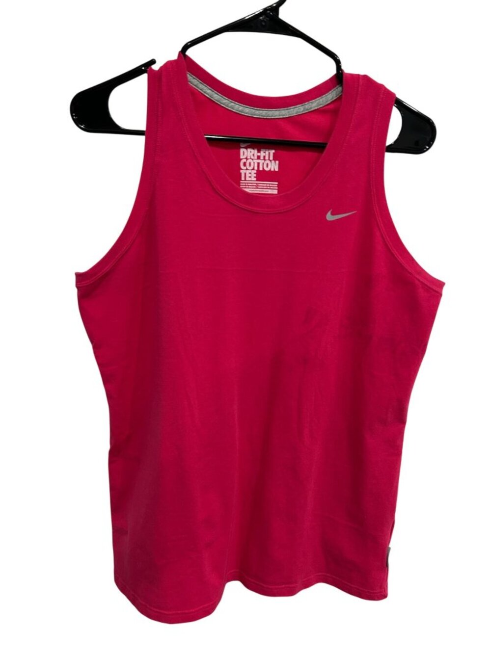 Nike Womens Red Dri-Fit Sleeveless Tank Top Size XL Cotton Athleisure Gorpcore